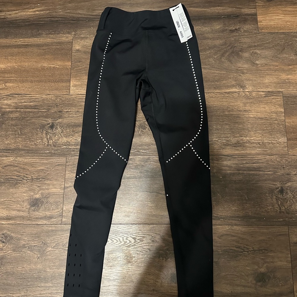 ASOS Black Leggings with Geometric Stitching